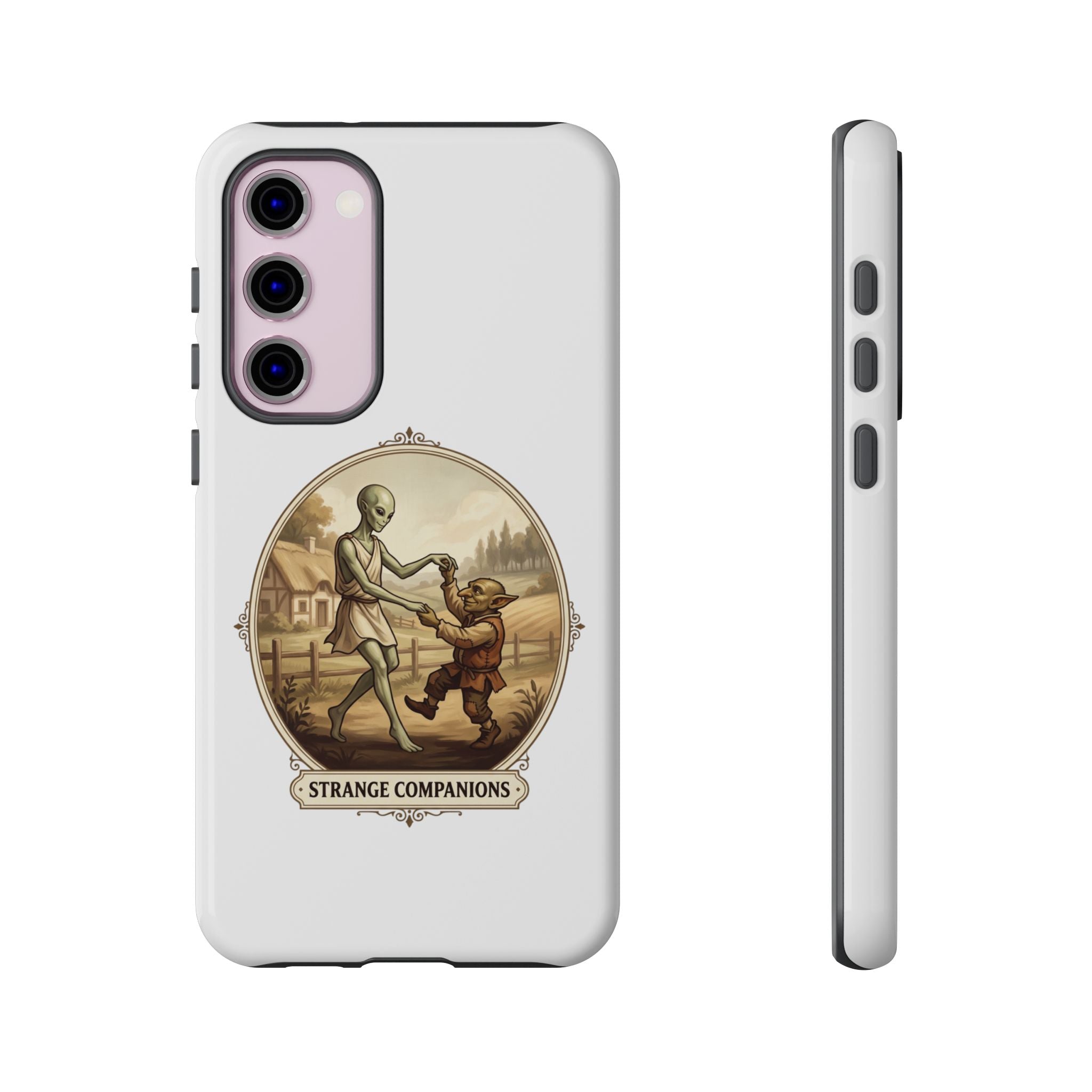 Phone Case — Vintage 'Strange Companions' Alien & Child Illustration