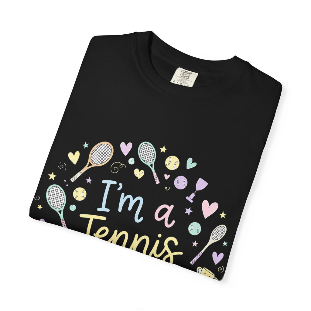 I'm a Tennis Addict T‑Shirt — Cute Pastel Tennis Graphic Tee for Players & Fans