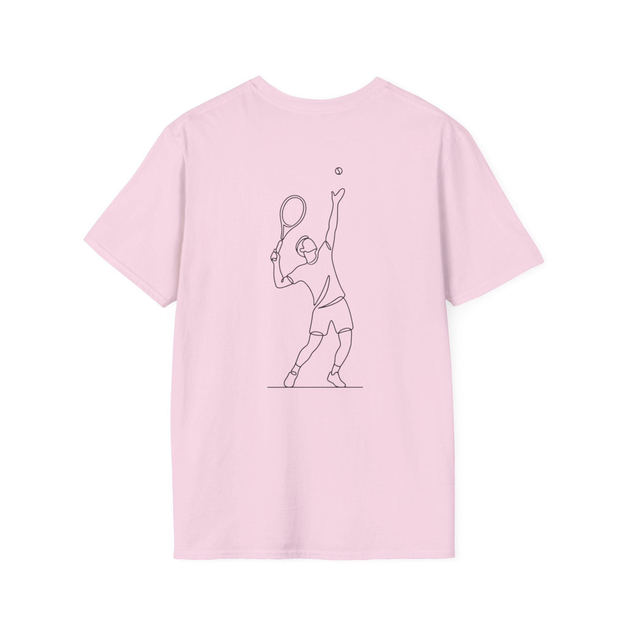 Tennis Script T-Shirt — Minimal Athletic Tee for Players & Fans