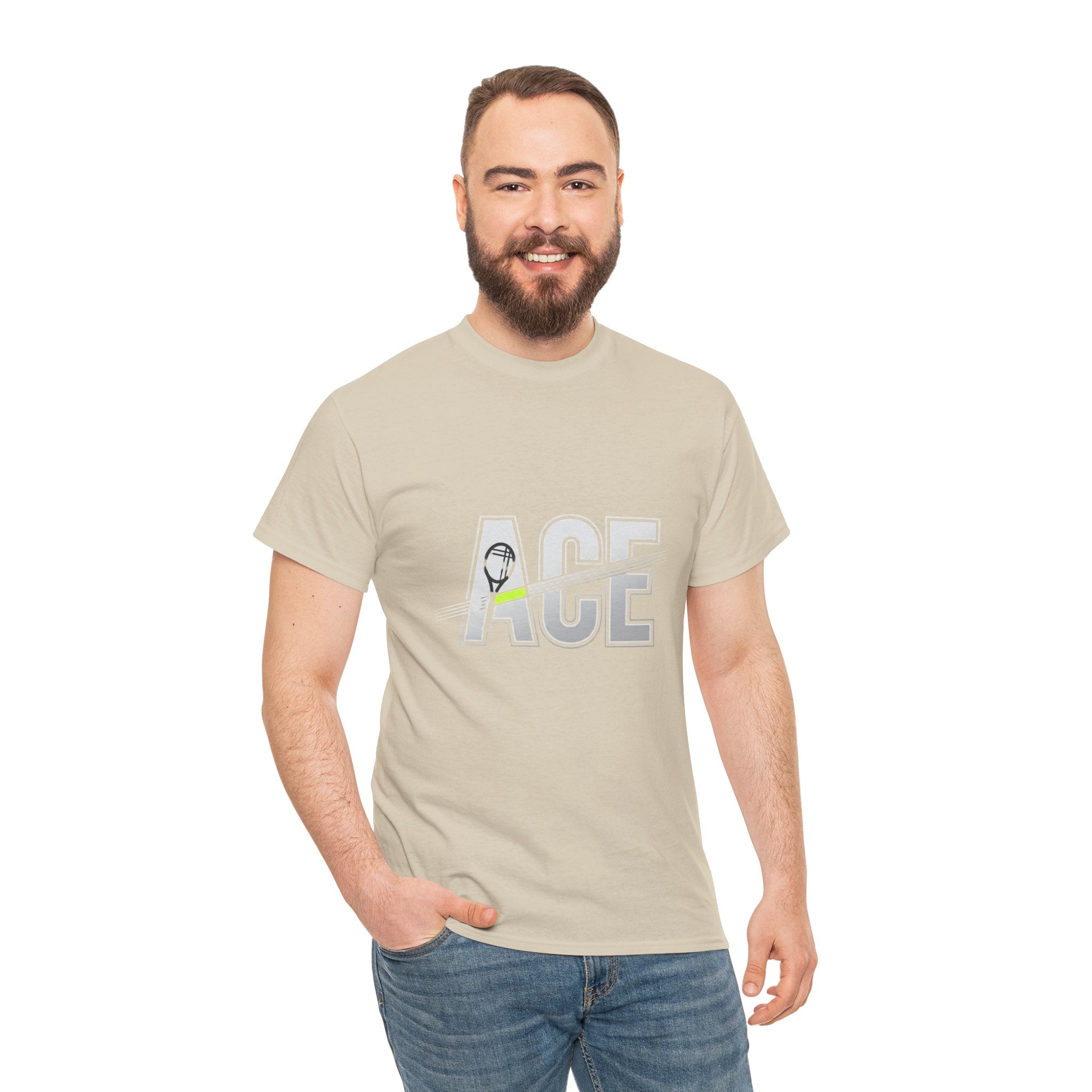 Ace Graphic Tee — Minimal Tennis 'ACE' Design