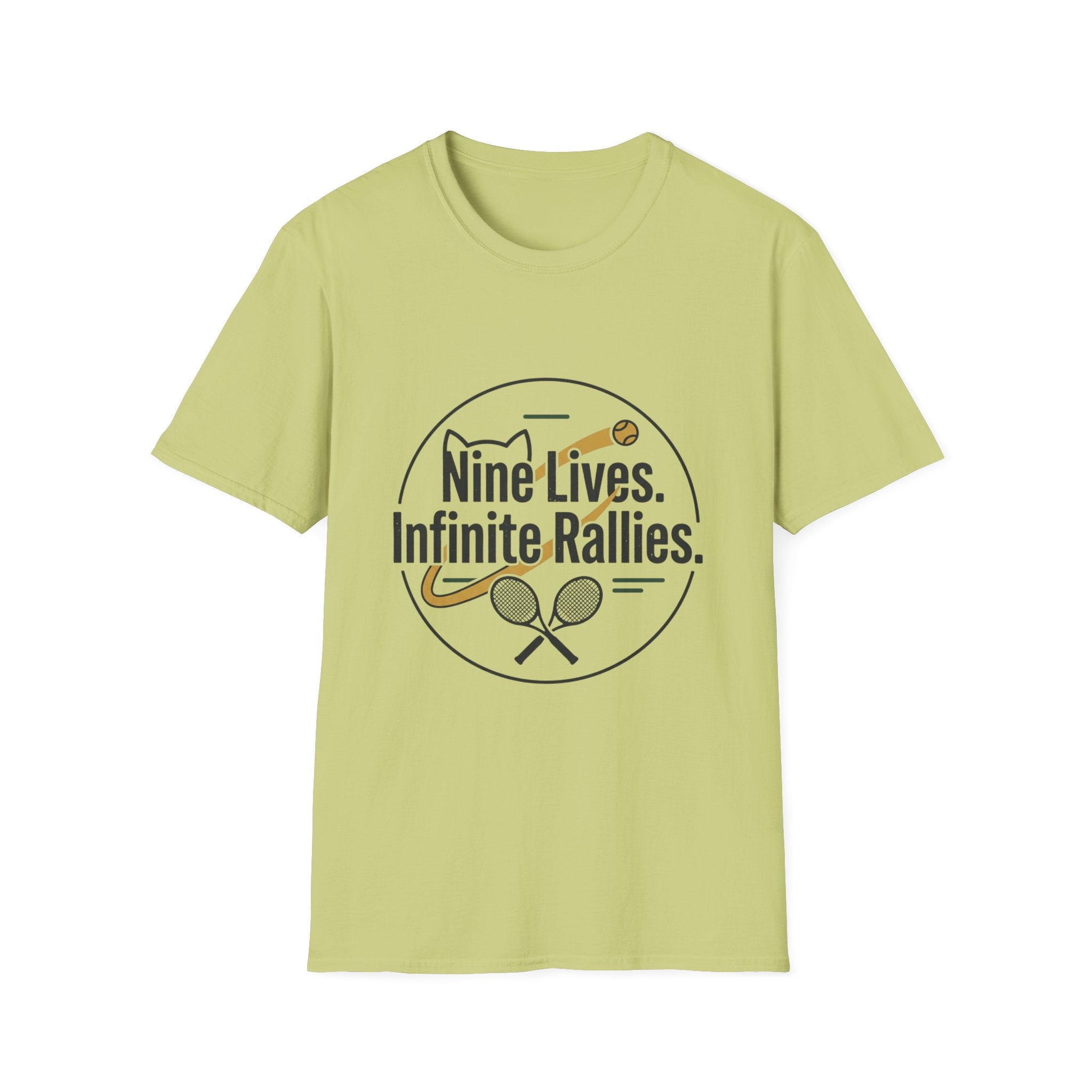 T-shirt Cat & Racket Graphic