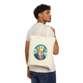 Dog in a Suit Canvas Tote Bag — Funny Labrador Portrait Tote