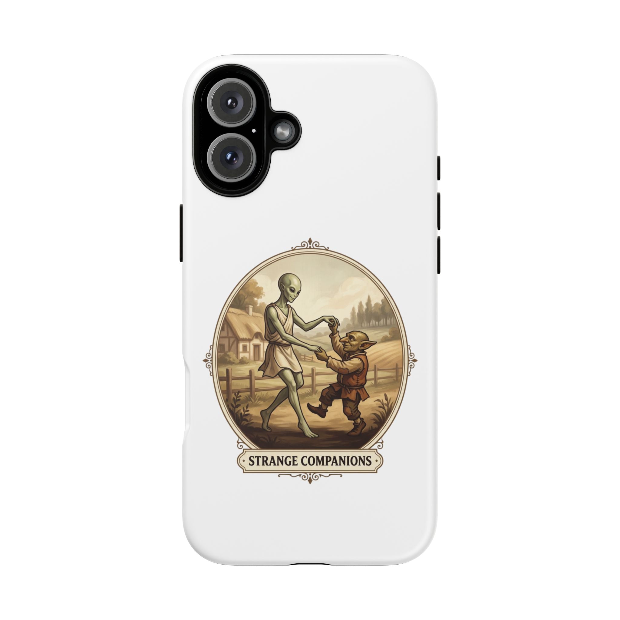 Phone Case — Vintage 'Strange Companions' Alien & Child Illustration