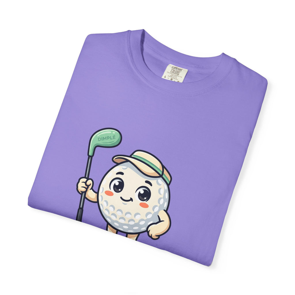 Golf Ball Cartoon T-Shirt — Cute Golfer Graphic Tee