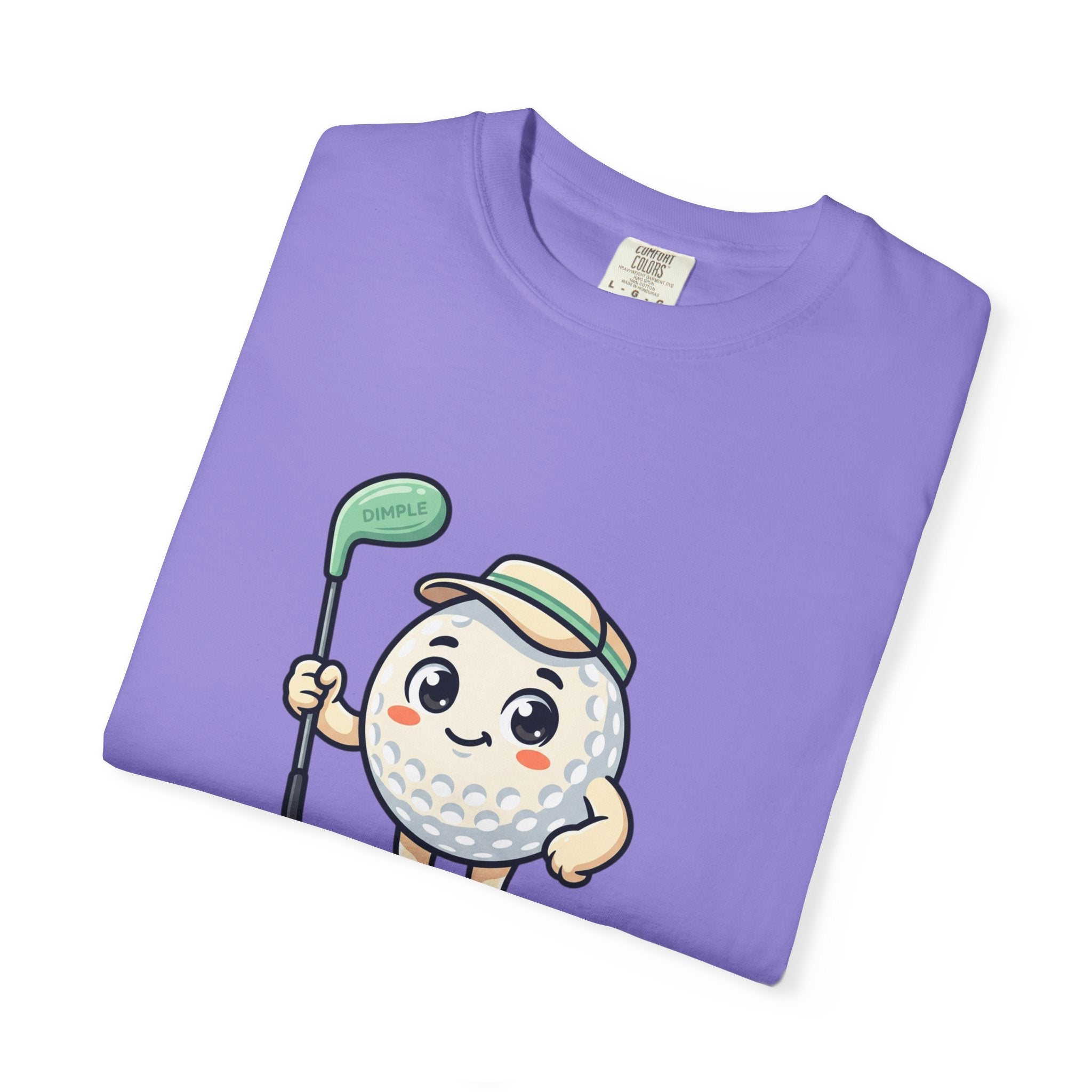 Golf Ball Cartoon T-Shirt — Cute Golfer Graphic Tee