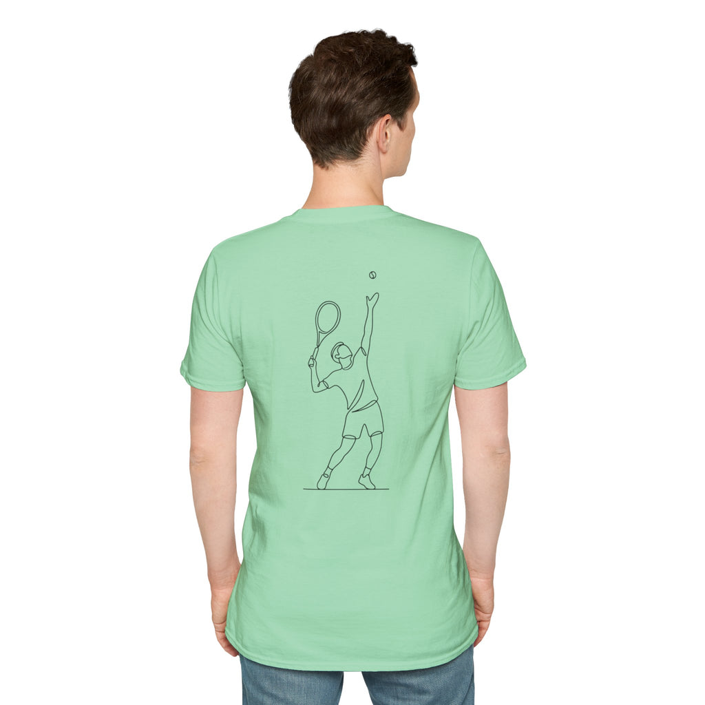 Tennis Script T-Shirt — Minimal Athletic Tee for Players & Fans