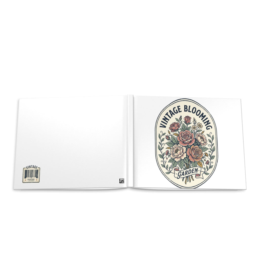 Vintage Blooming Garden Hardcover Photo Book — Floral Keepsake Album