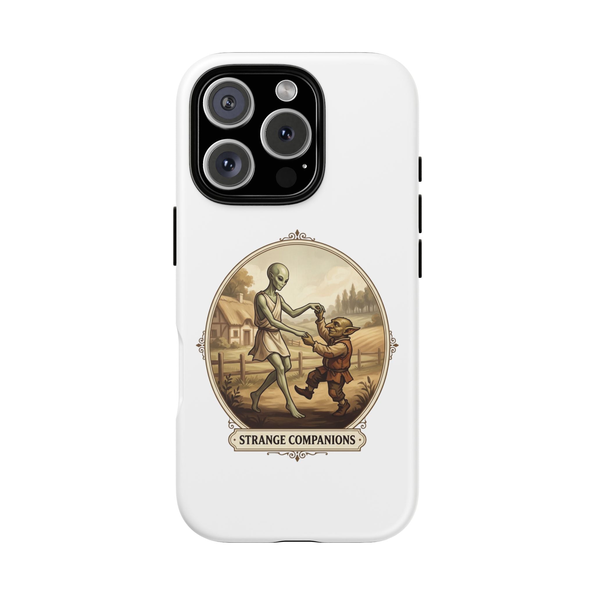 Phone Case — Vintage 'Strange Companions' Alien & Child Illustration