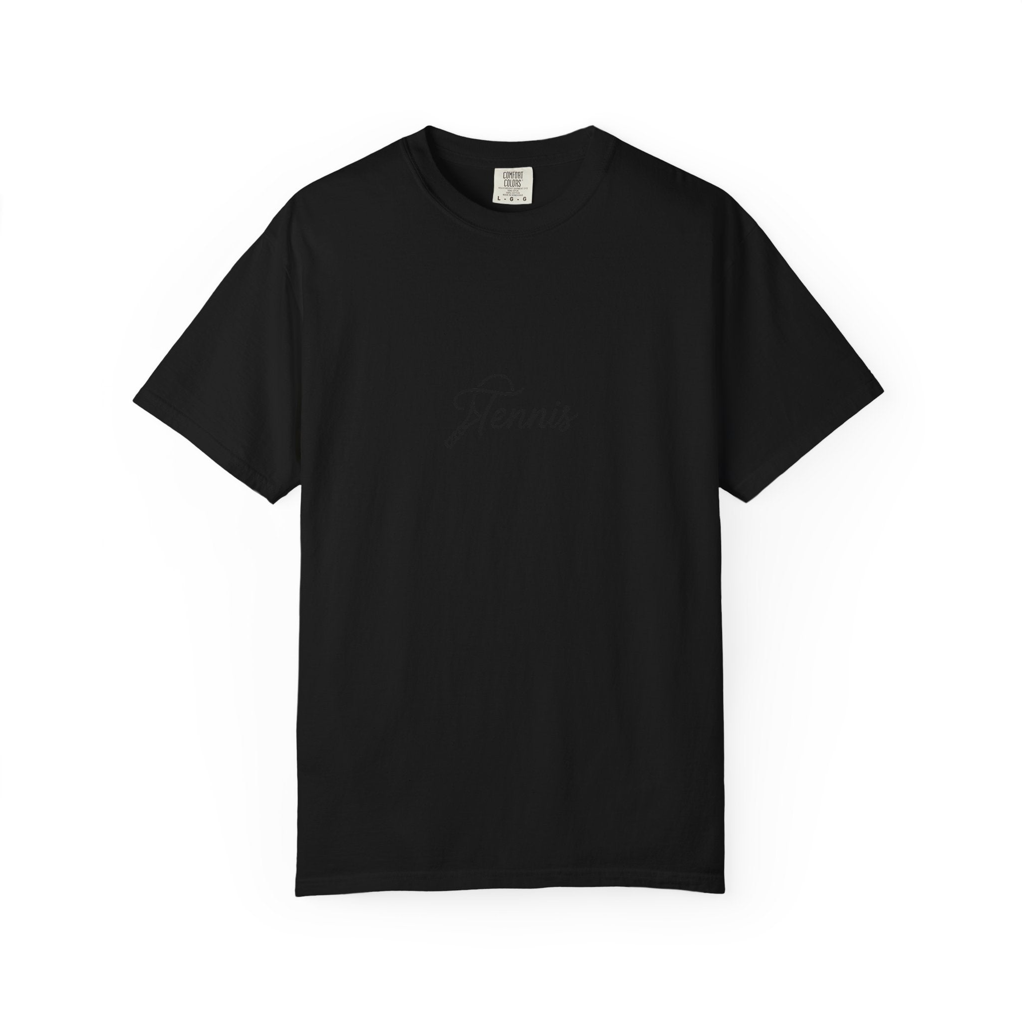 Tennis Script Tee — Minimalist Athletic Tennis T‑Shirt