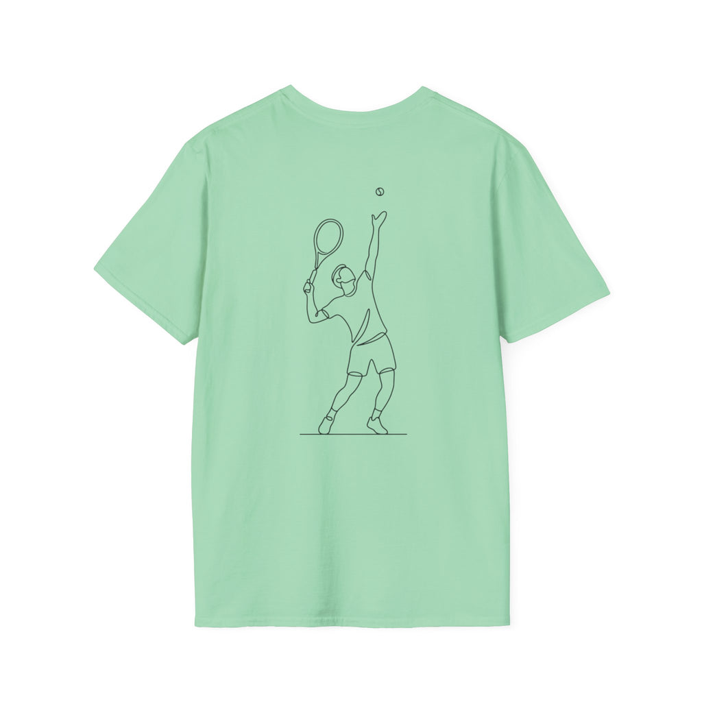 Tennis Script T-Shirt — Minimal Athletic Tee for Players & Fans