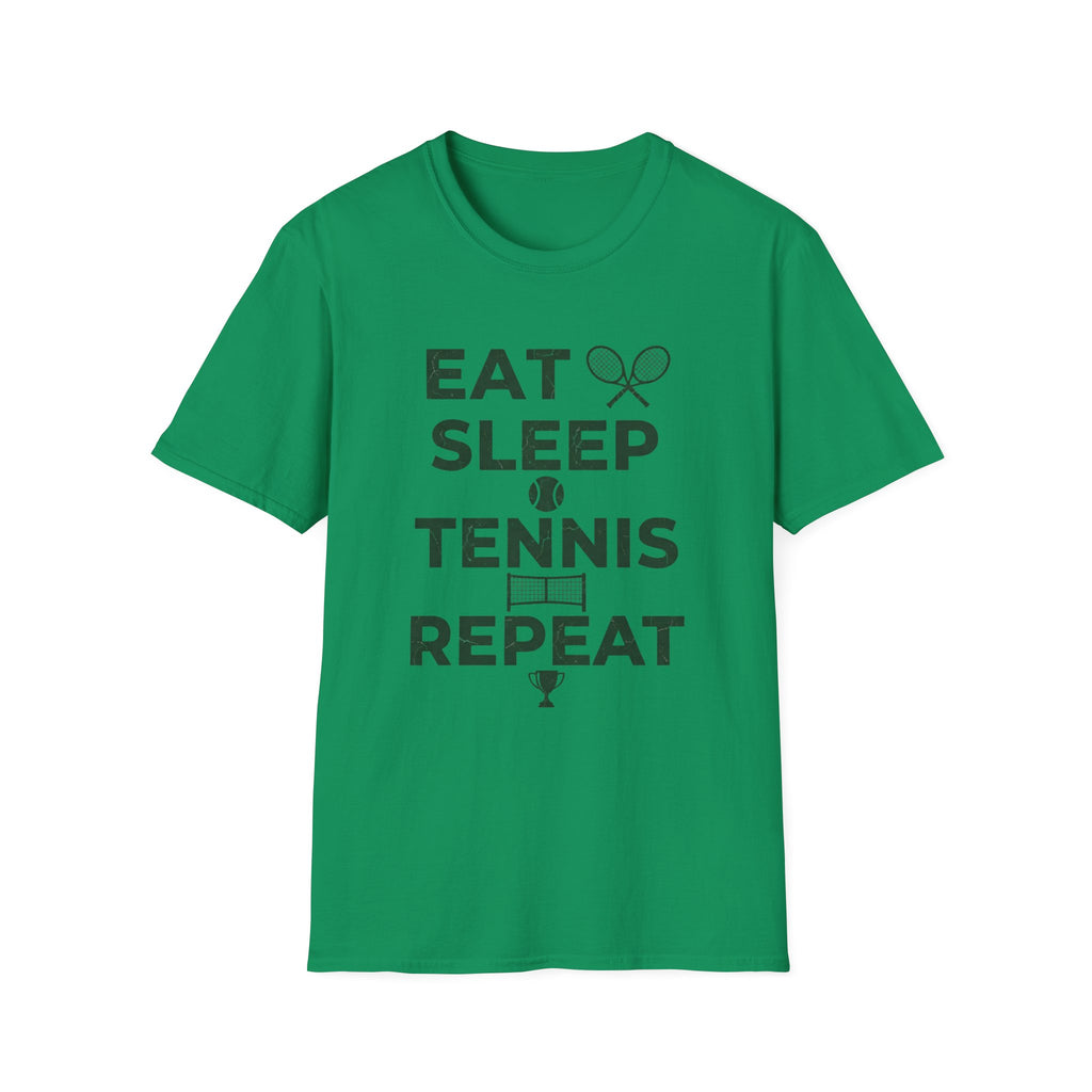 Eat Sleep Tennis Repeat Tee — Tennis Lover T-Shirt