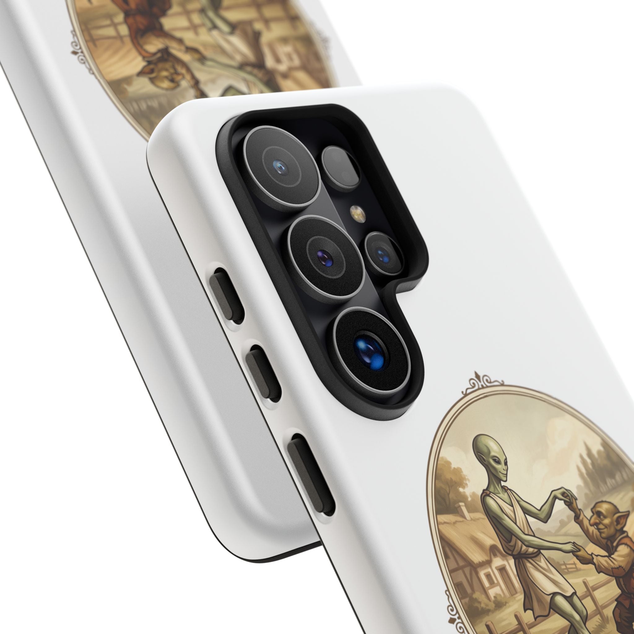 Phone Case — Vintage 'Strange Companions' Alien & Child Illustration