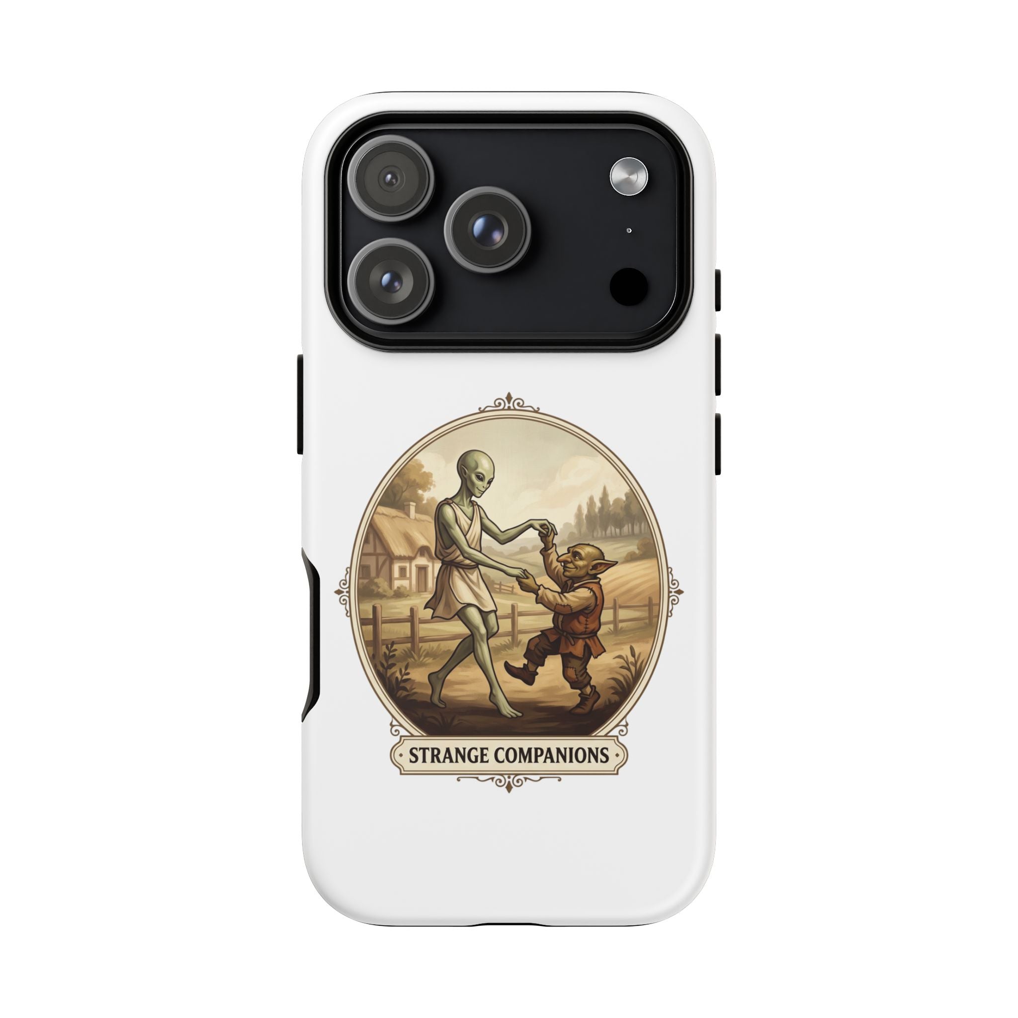 Phone Case — Vintage 'Strange Companions' Alien & Child Illustration