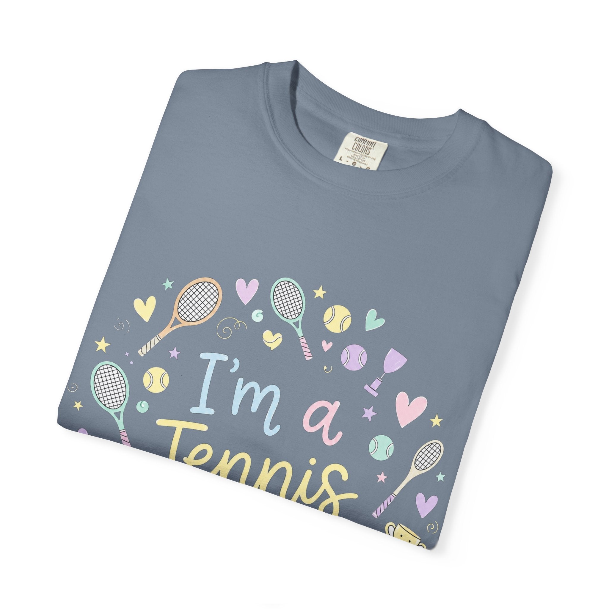 I'm a Tennis Addict T‑Shirt — Cute Pastel Tennis Graphic Tee for Players & Fans