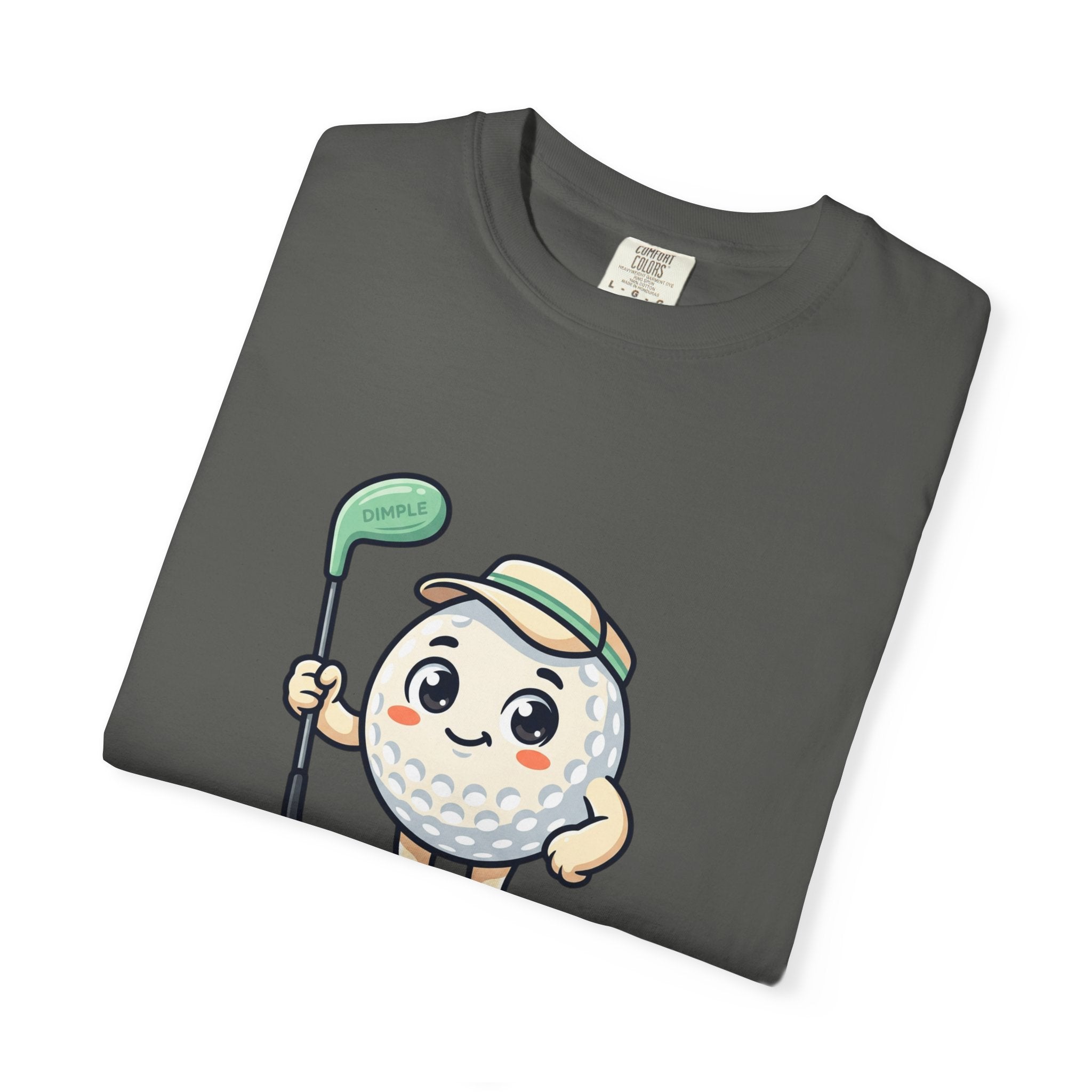 Golf Ball Cartoon T-Shirt — Cute Golfer Graphic Tee