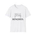 Benched Tennis T-Shirt — Funny Tennis Player Shirt with Bench Illustration