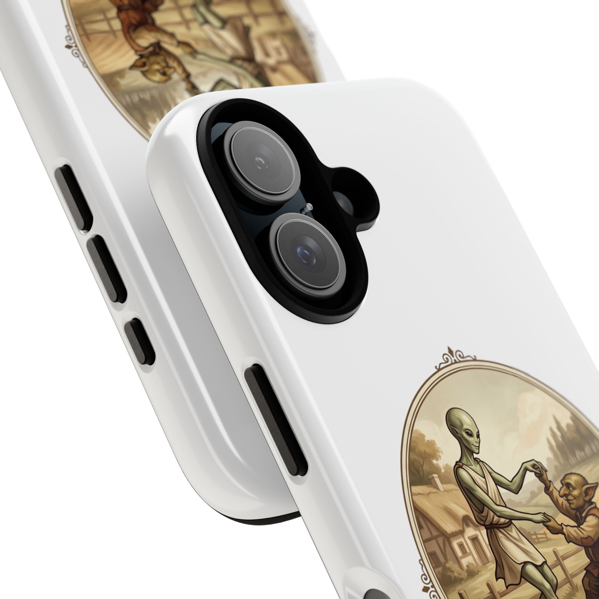 Phone Case — Vintage 'Strange Companions' Alien & Child Illustration