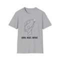 Serve. Reset. Repeat. Volleyball T-Shirt — Minimalist Player Graphic Tee