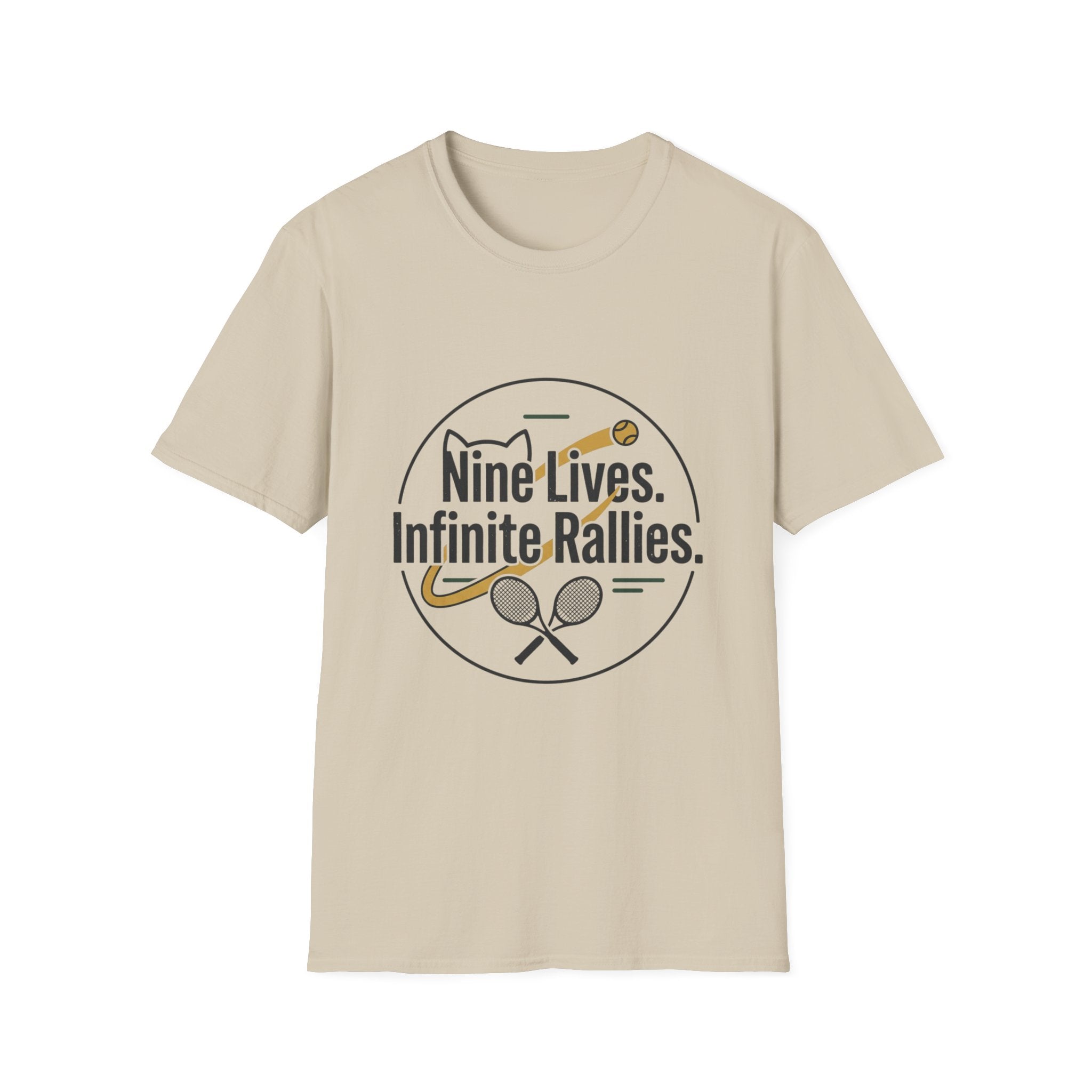 T-shirt Cat & Racket Graphic