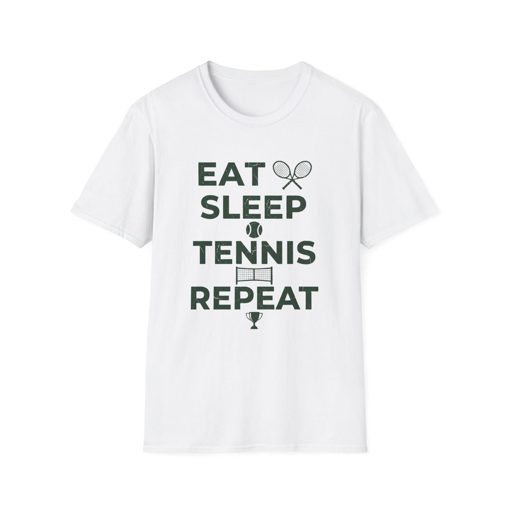 Eat Sleep Tennis Repeat Tee — Tennis Lover T-Shirt