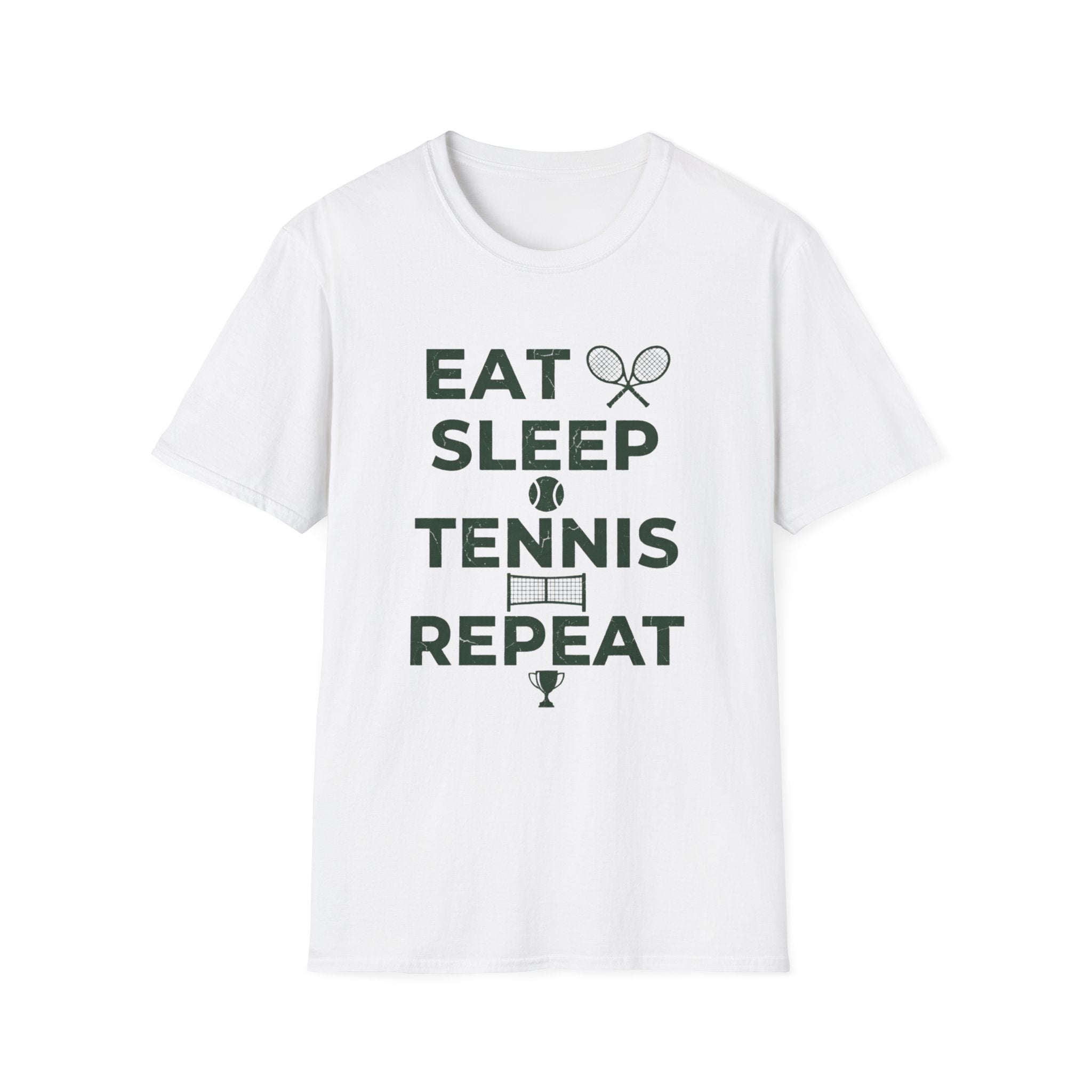 Eat Sleep Tennis Repeat Tee — Tennis Lover T-Shirt