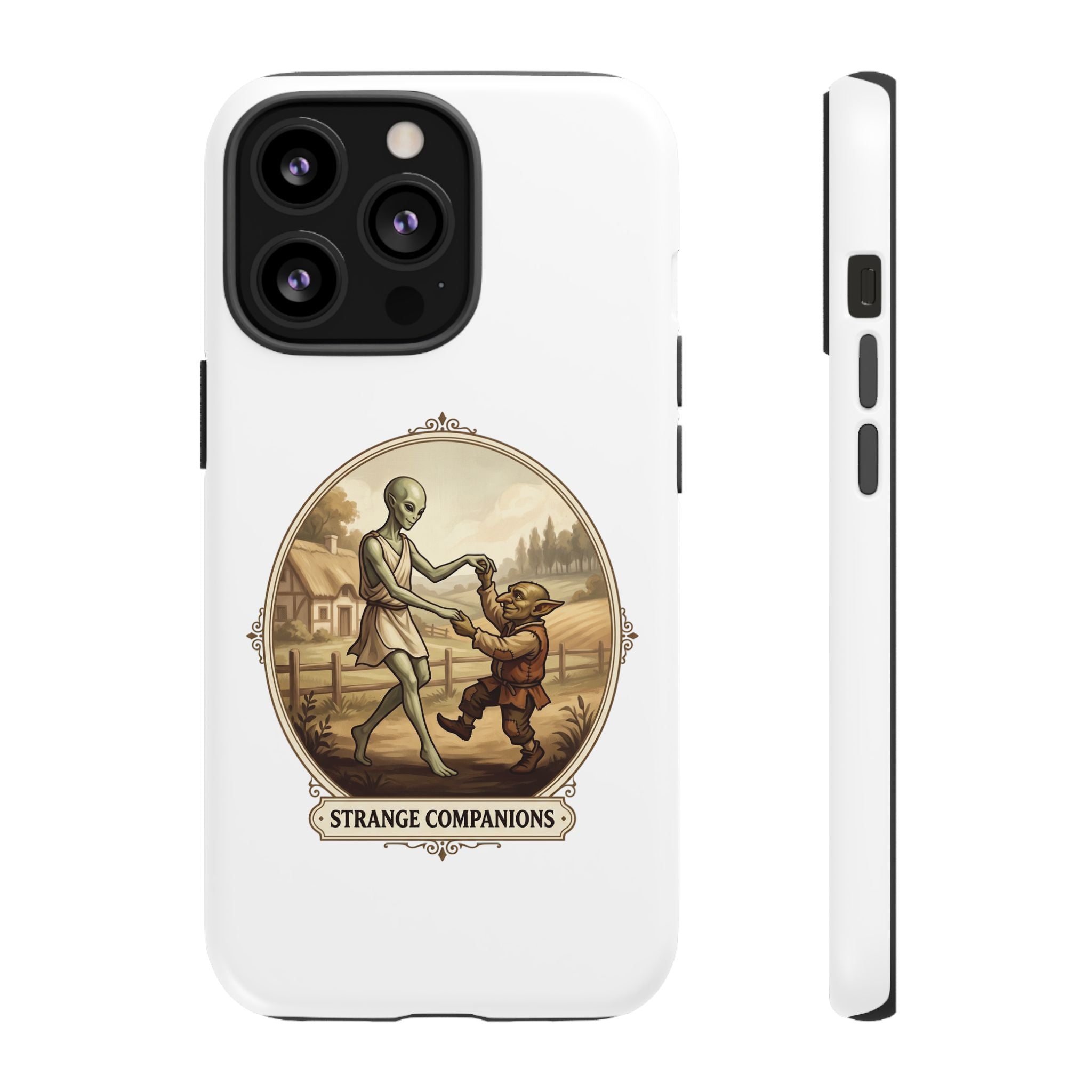 Phone Case — Vintage 'Strange Companions' Alien & Child Illustration