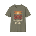 Tennis Sunset T-Shirt — Vintage 'Deuce Never Dies' Tennis Graphic Tee