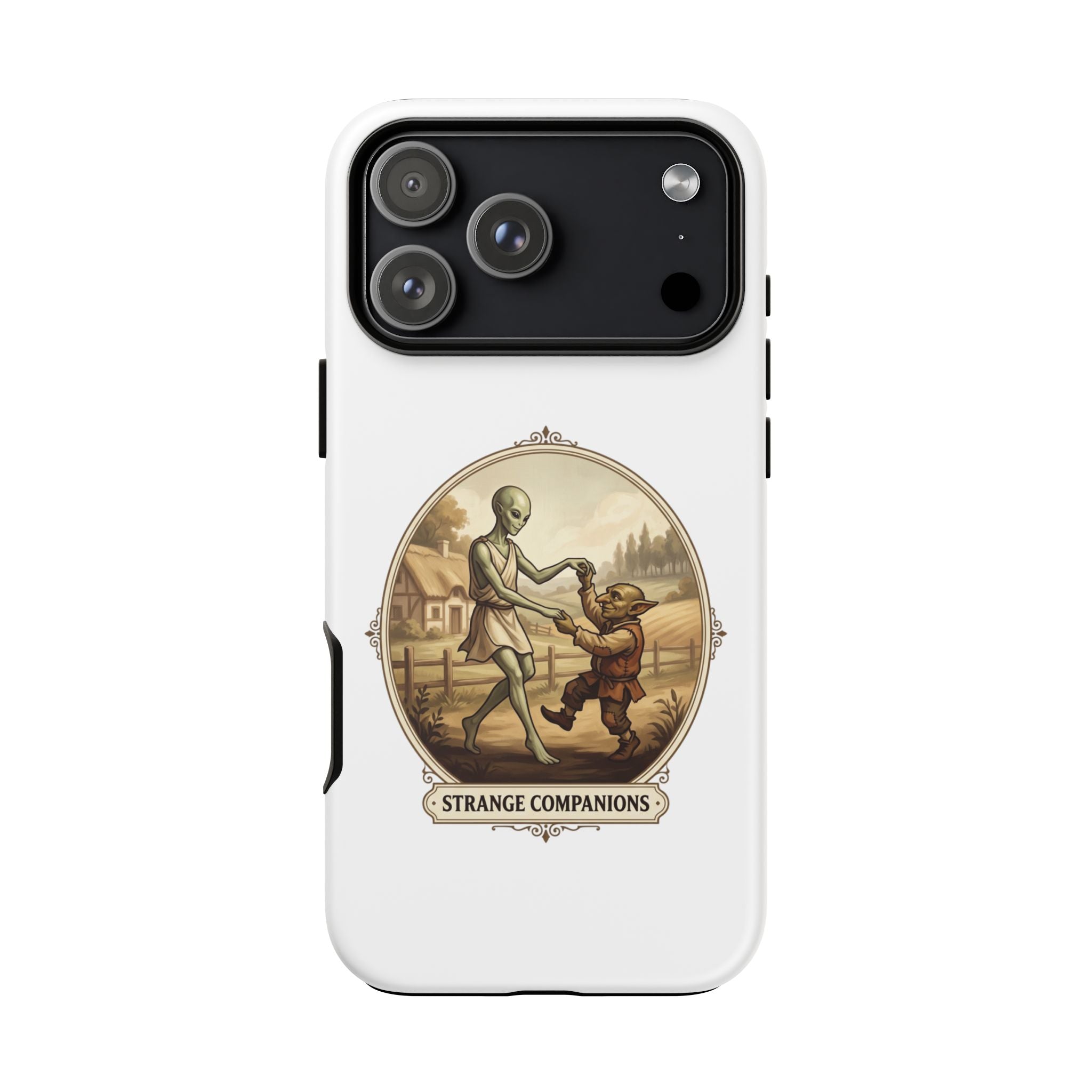 Phone Case — Vintage 'Strange Companions' Alien & Child Illustration