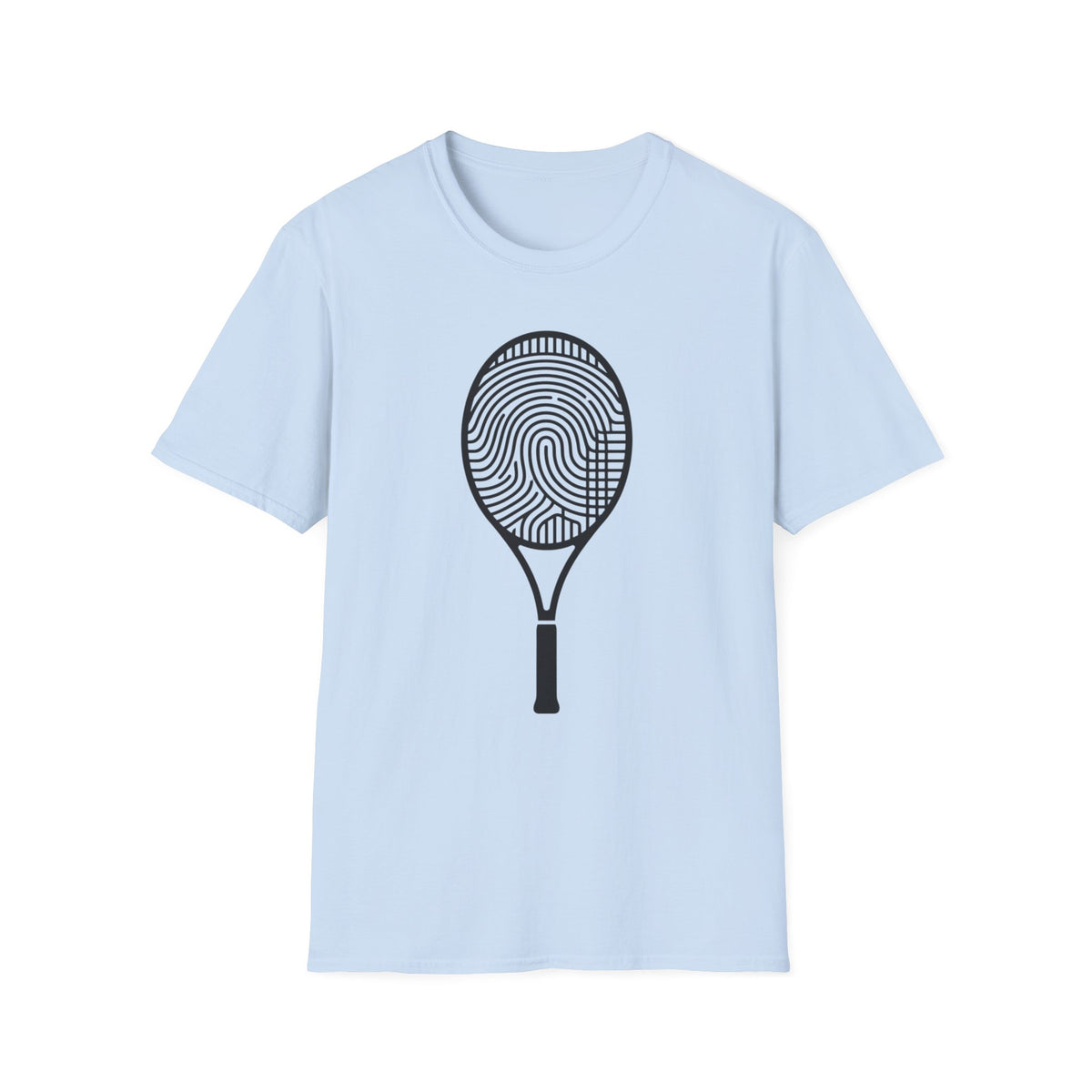 Fingerprint Tennis Racket T-Shirt