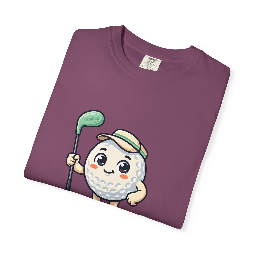 Golf Ball Cartoon T-Shirt — Cute Golfer Graphic Tee