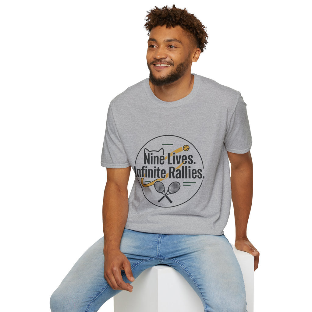 T-shirt Cat & Racket Graphic