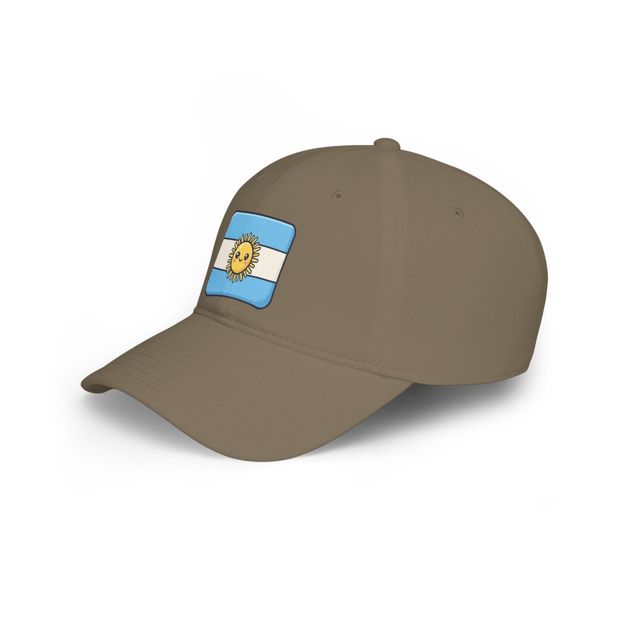 Argentina Sun Flag Baseball Cap — Low Profile Red Hat