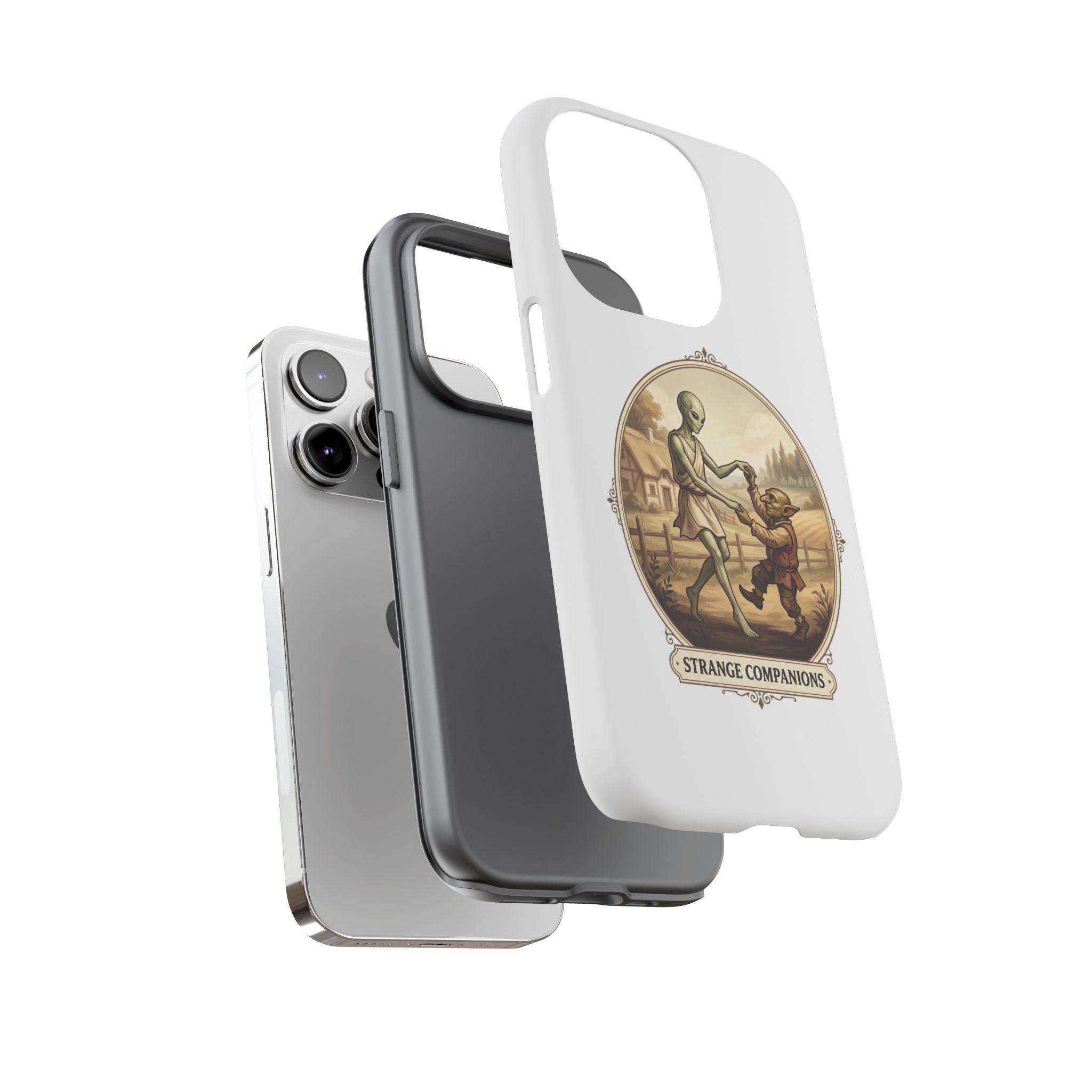 Phone Case — Vintage 'Strange Companions' Alien & Child Illustration