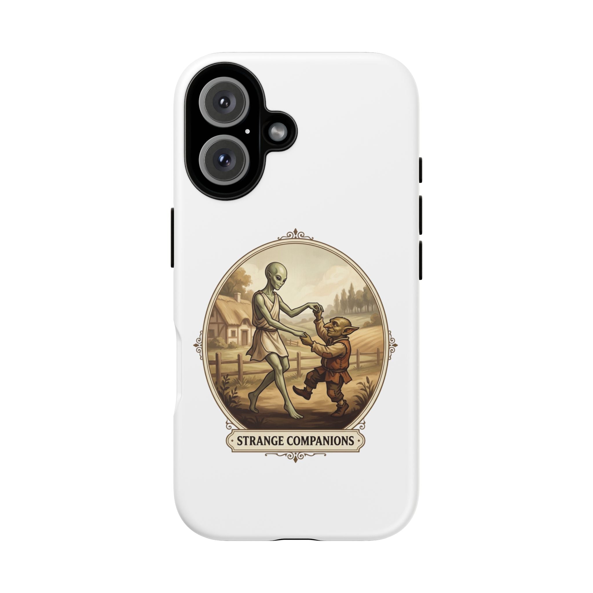 Phone Case — Vintage 'Strange Companions' Alien & Child Illustration