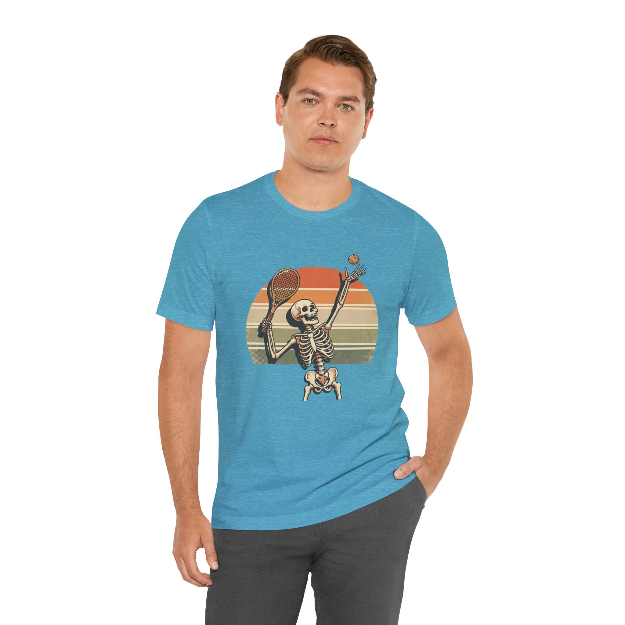 Skeleton Tennis Vintage Sunset Tee