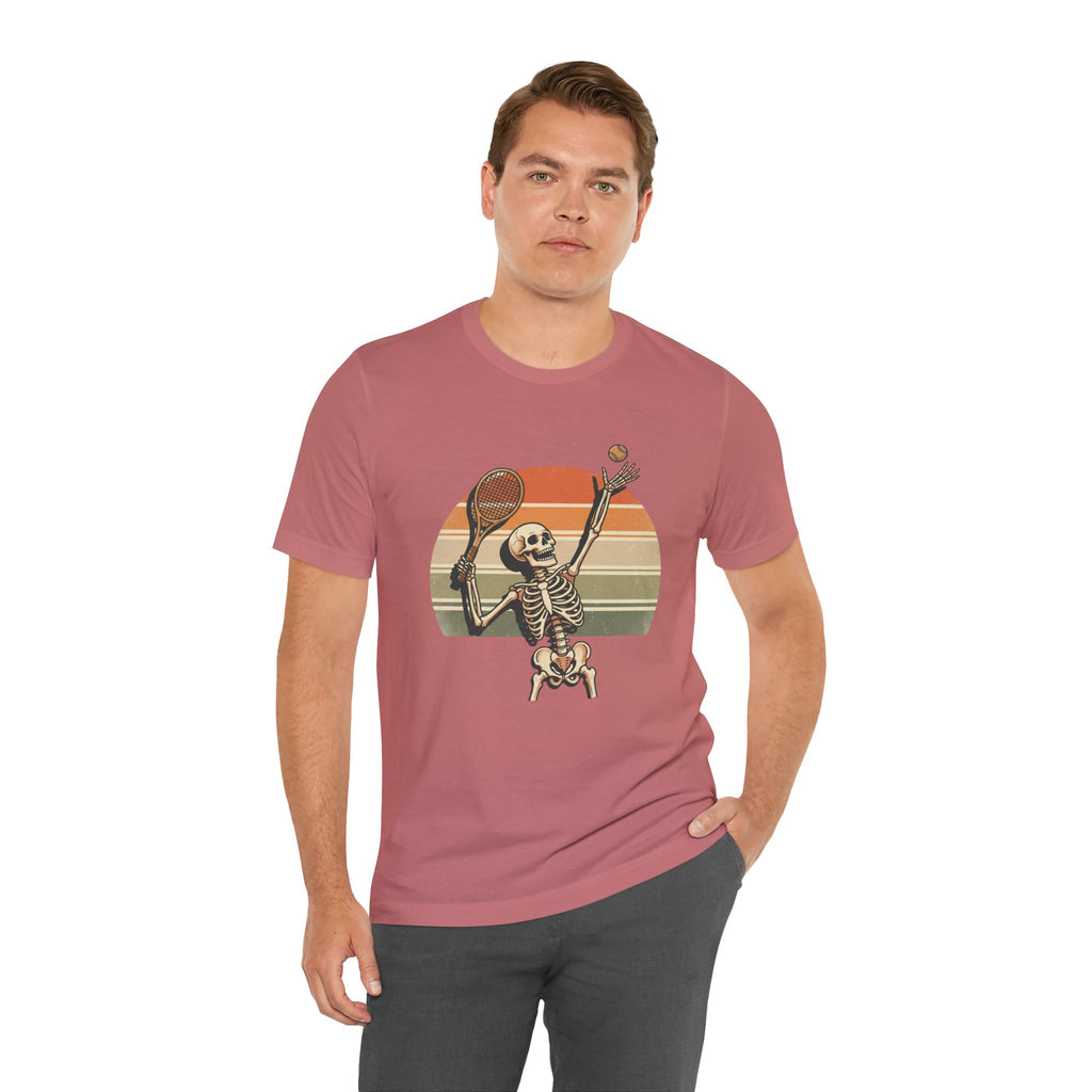 Skeleton Tennis Vintage Sunset Tee