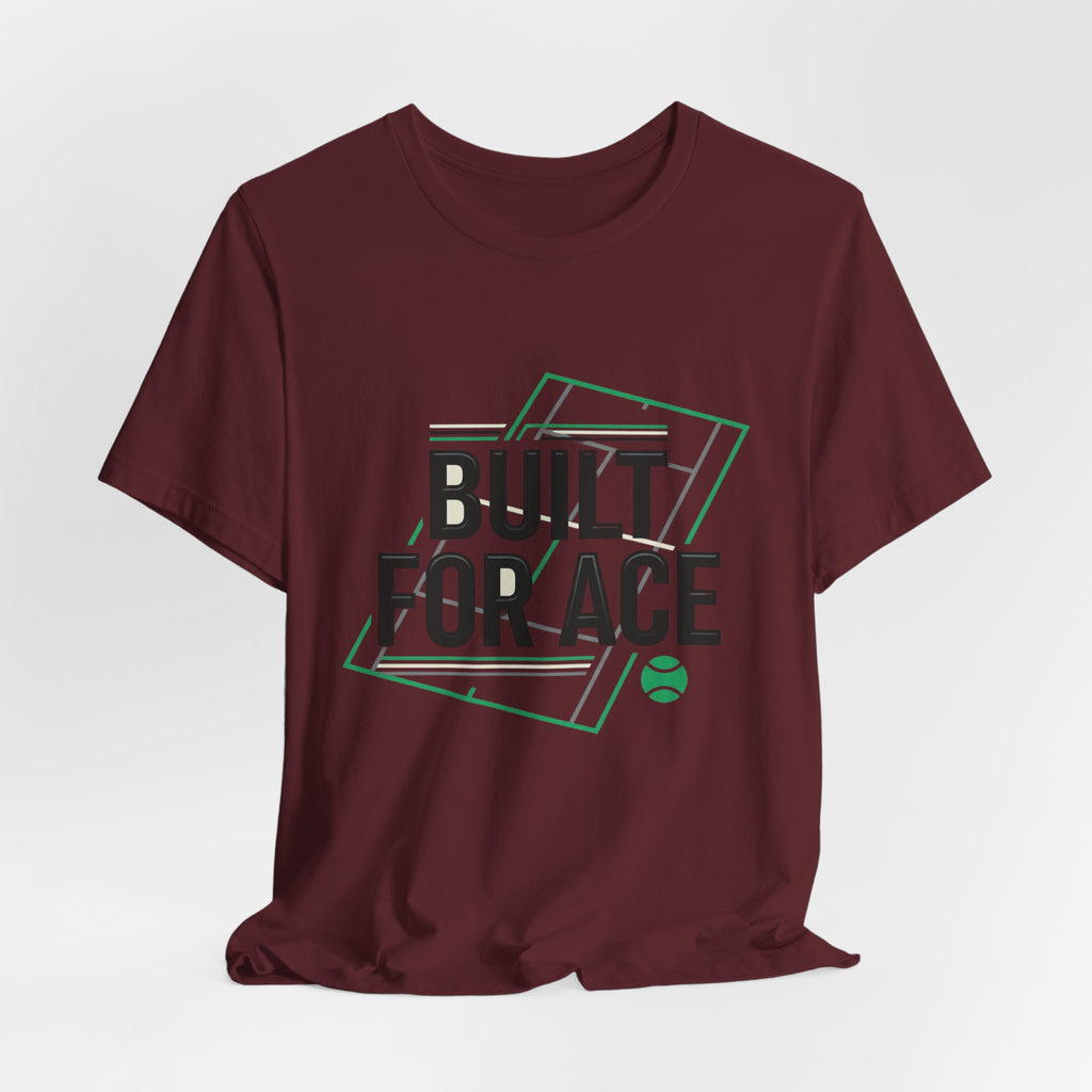 Built For Ace Tennis T‑Shirt – Retro Court Graphic Tee