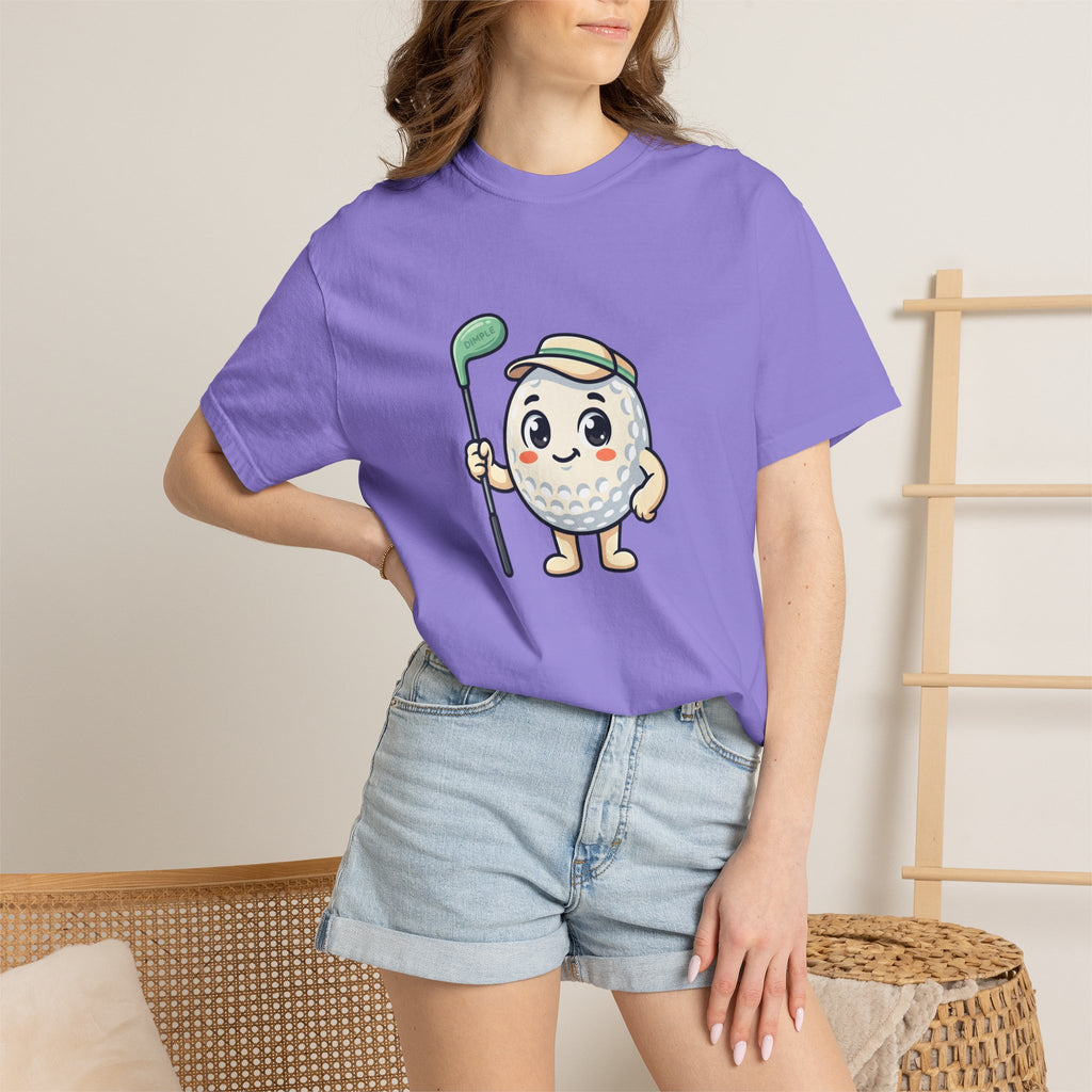 Golf Ball Cartoon T-Shirt — Cute Golfer Graphic Tee