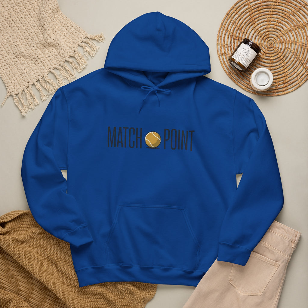 Match Point Tennis Hoodie — 'MATCH POINT' Graphic Pullover