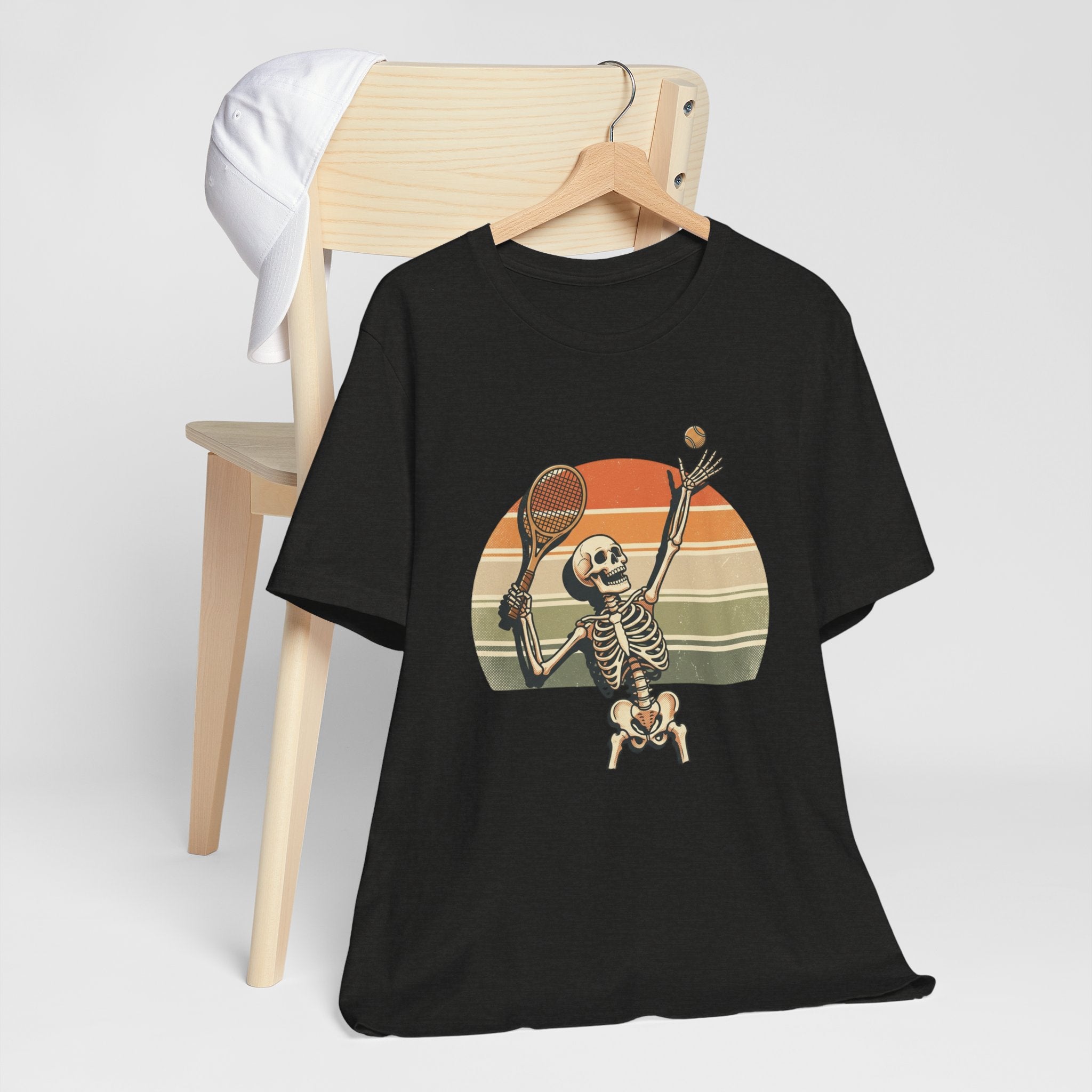Skeleton Tennis Vintage Sunset Tee