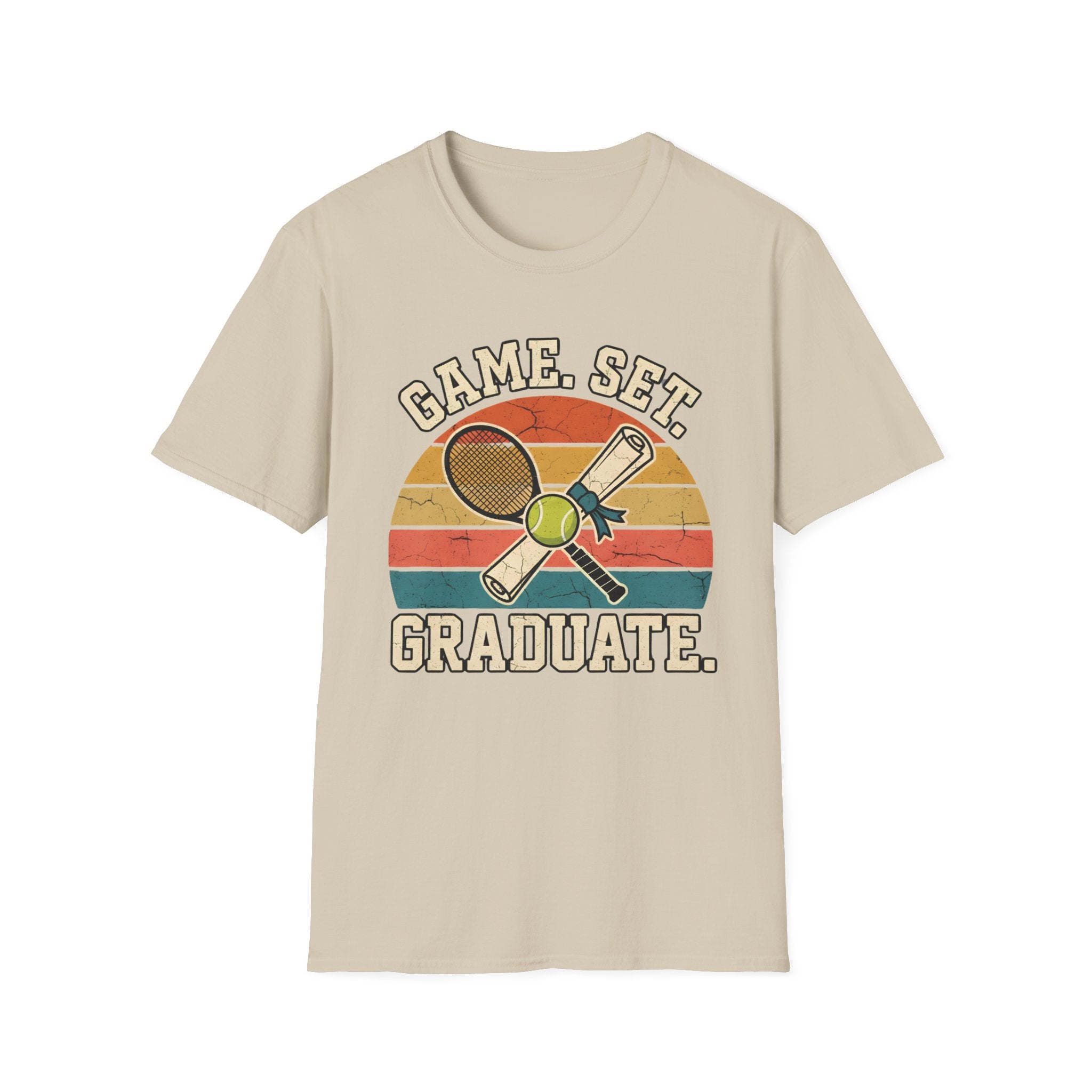 game set graduate Tennis T-shirt