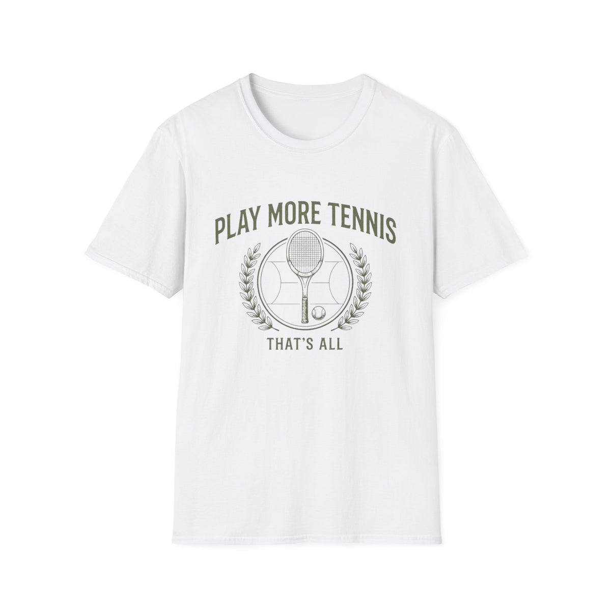 Play More Tennis T-Shirt — 'Play More Tennis That's All' Vintage Tennis Shirt