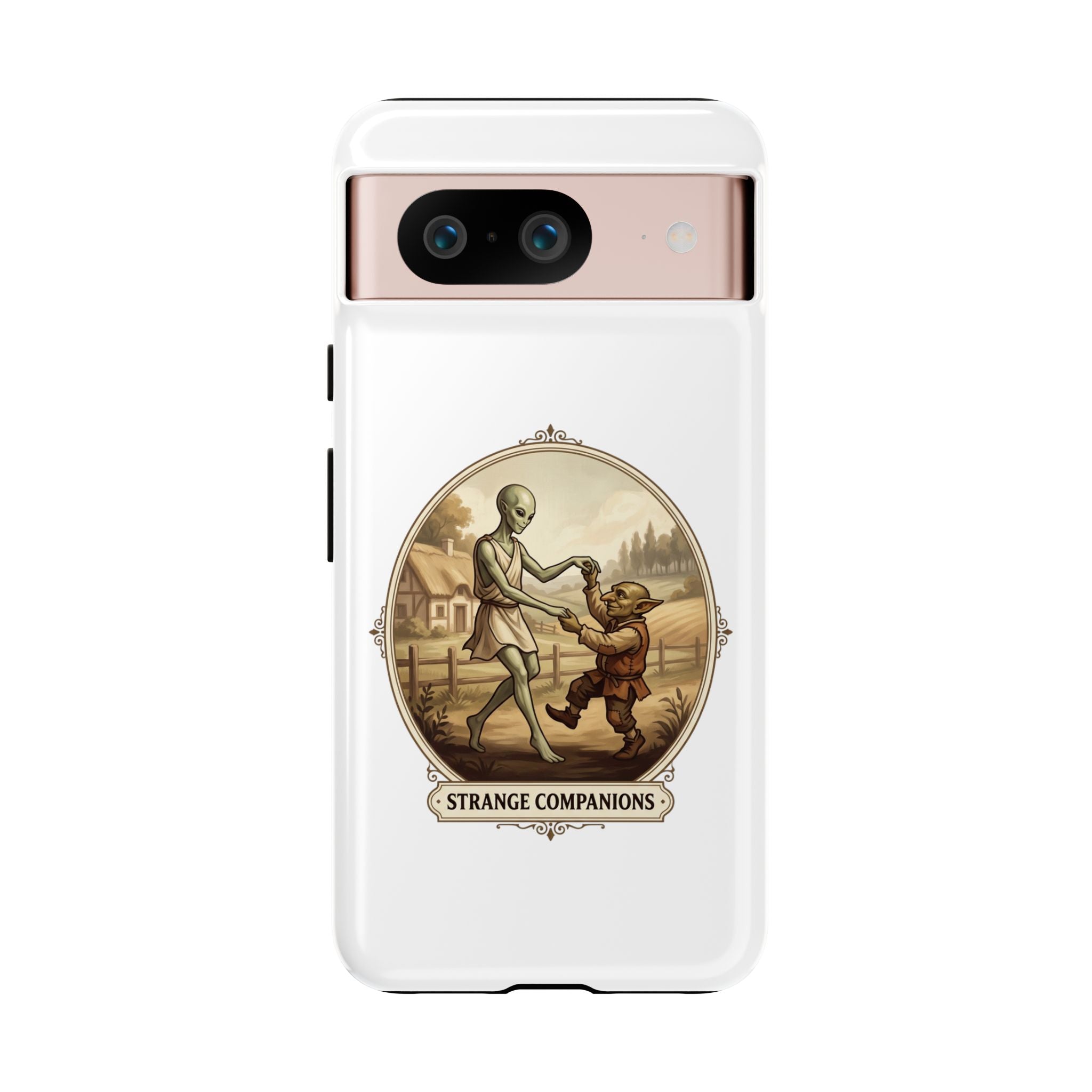 Phone Case — Vintage 'Strange Companions' Alien & Child Illustration