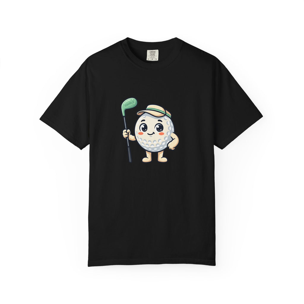 Golf Ball Cartoon T-Shirt — Cute Golfer Graphic Tee
