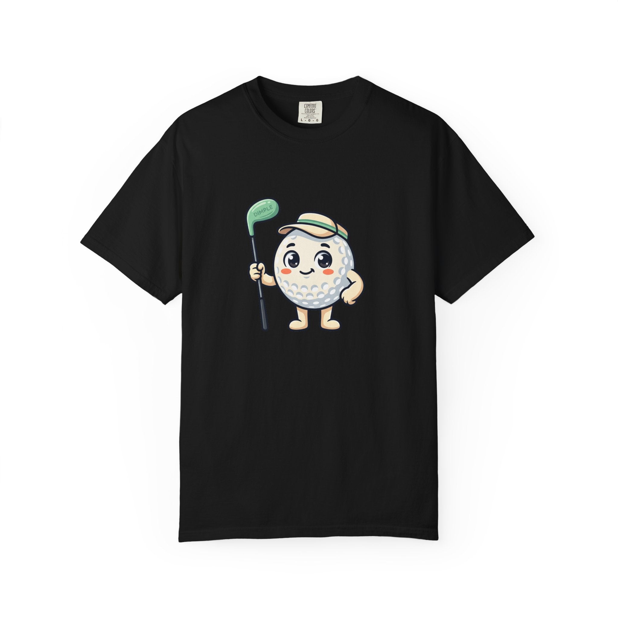 Golf Ball Cartoon T-Shirt — Cute Golfer Graphic Tee