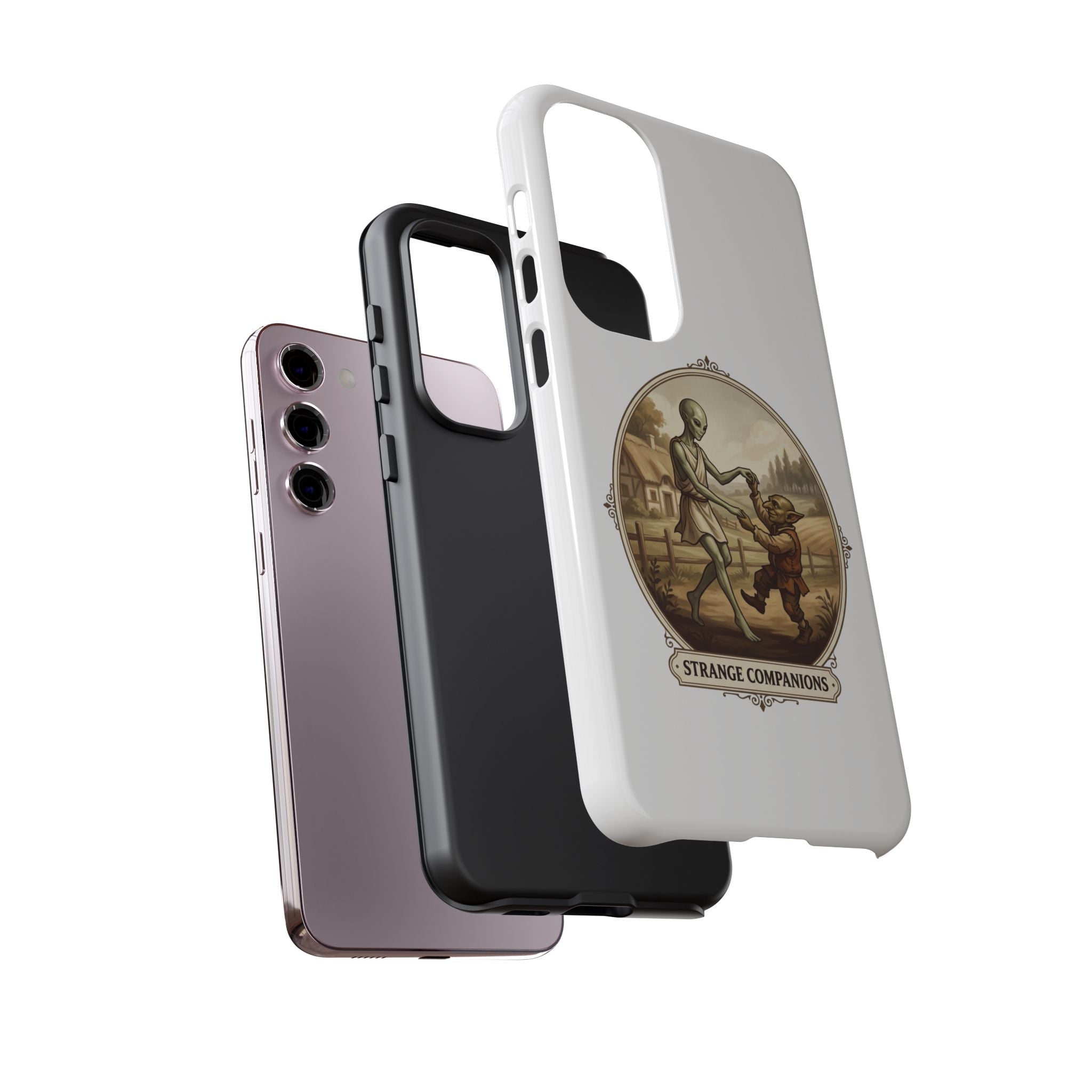 Phone Case — Vintage 'Strange Companions' Alien & Child Illustration