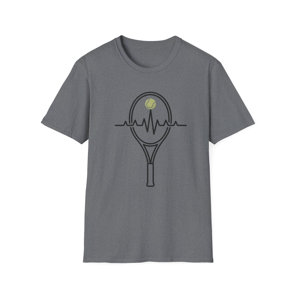 Tennis Racket Heartbeat T-Shirt