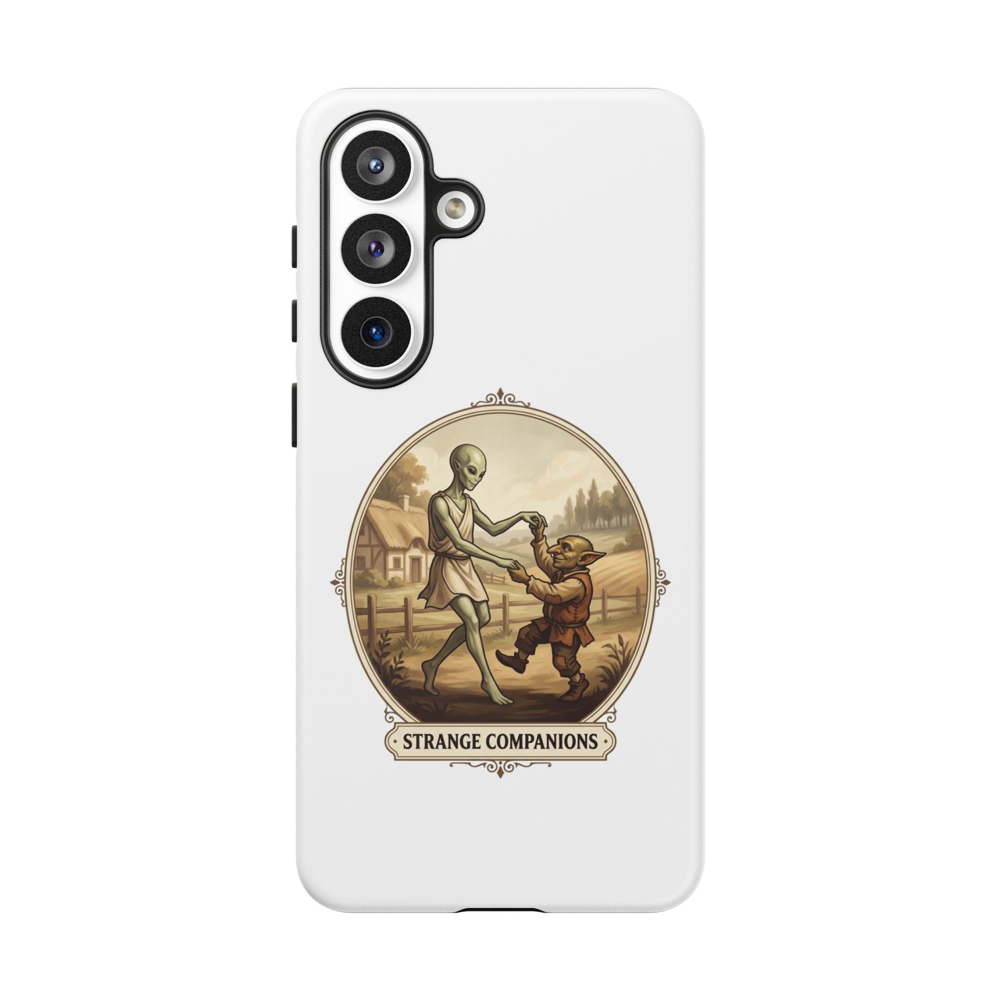 Phone Case — Vintage 'Strange Companions' Alien & Child Illustration