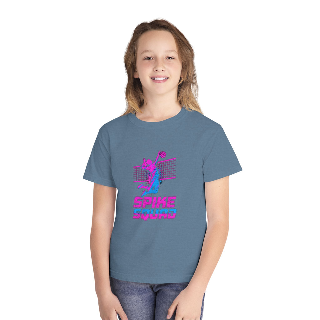 Youth Volleyball Tee — Retro ‘Spike Squad’ Graphic