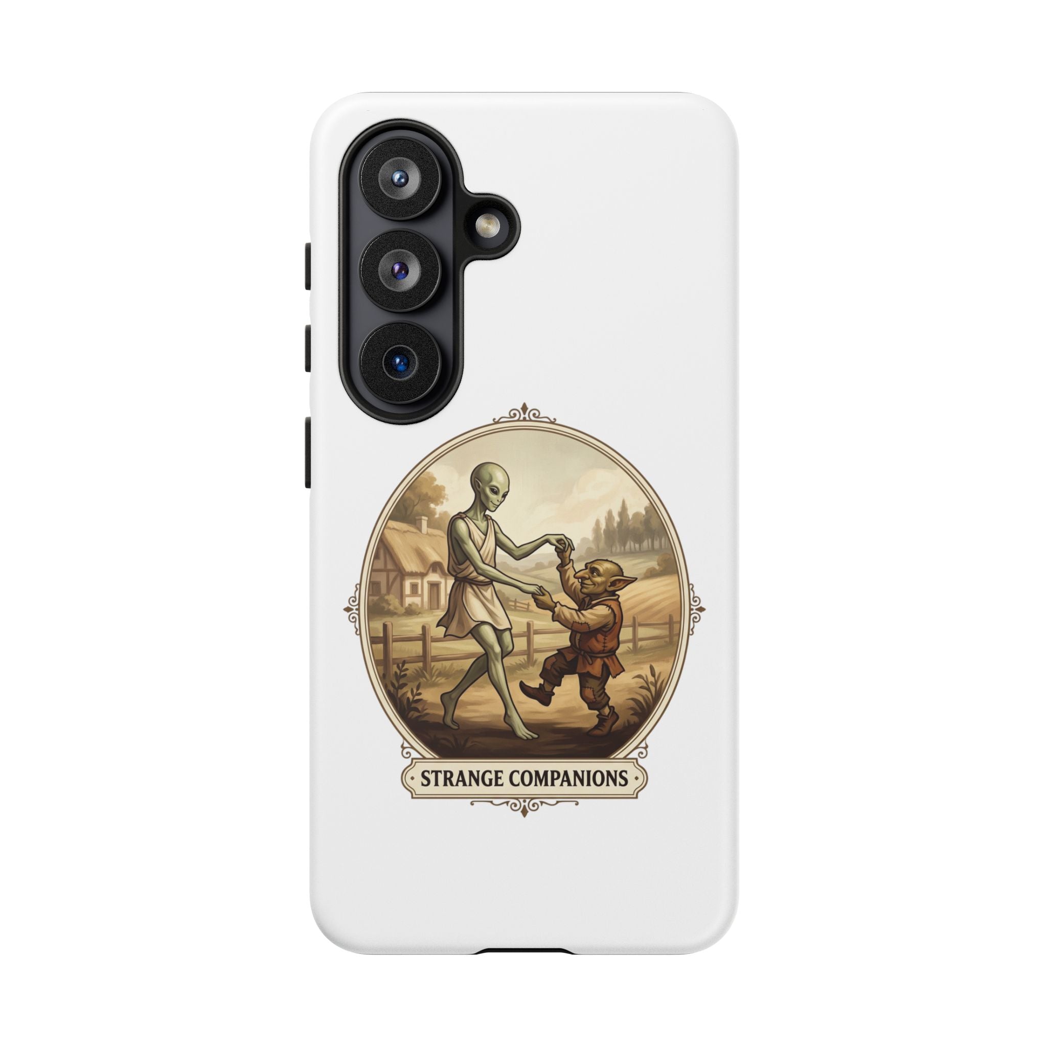 Phone Case — Vintage 'Strange Companions' Alien & Child Illustration